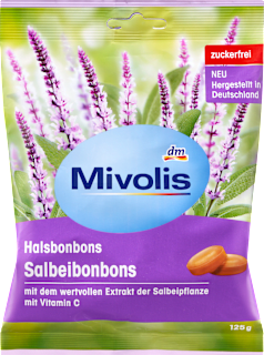 Bonbon, Salbeibonbons, zuckerfrei Mivolis