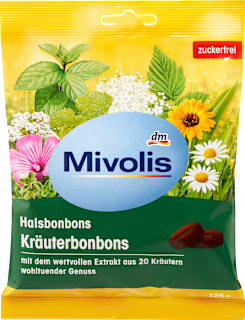 Bonbons, Kräuterbonbons, zuckerfrei Mivolis