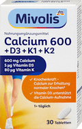 Calcium 600 + D3 + K1 + K2 Tabletten 30 St Mivolis