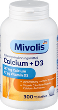 Calcium + D3 Tabletten 300 St Mivolis