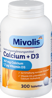 Calcium + D3 Tabletten 300 St Mivolis