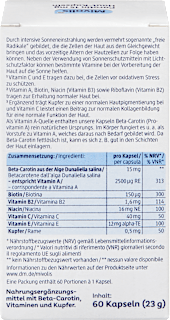 Carotin 15mg Haut-Kapseln 60 St Mivolis