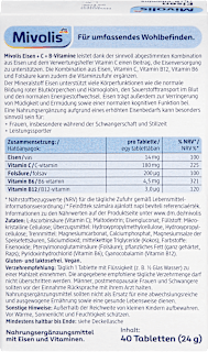 Eisen + C + B-Vitamine Tabletten 40 St Mivolis