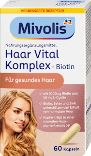 Haar Vital Komplex + Biotin, Kapseln 60 St Mivolis