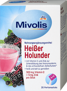 Heißgetränk, Heißer Holunder (20 Sticks) Mivolis