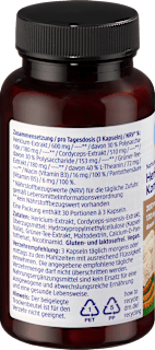 Hericium-Cordyceps-Komplex Kapseln Mivolis