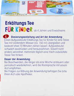Kindertee, Erkältungs Tee (12 Beutel) Mivolis