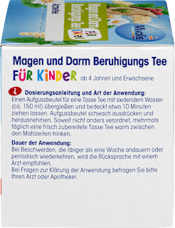 Kindertee, Magen & Darm Beruhigungs Tee (12 Beutel) Mivolis