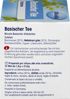 Kräutertee, Basischer Tee (12 Beutel) Mivolis