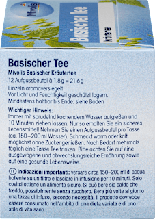 Kräutertee, Basischer Tee (12 Beutel) Mivolis