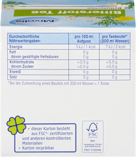 Kräutertee, Bitterstoff Tee (12 Beutel) Mivolis