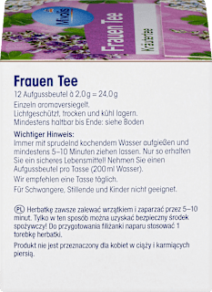 Kräutertee, Frauentee (12 Beutel) Mivolis