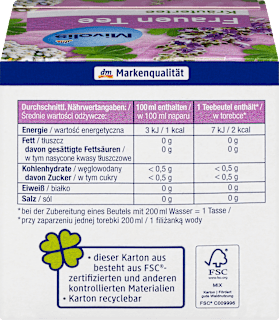 Kräutertee, Frauentee (12 Beutel) Mivolis