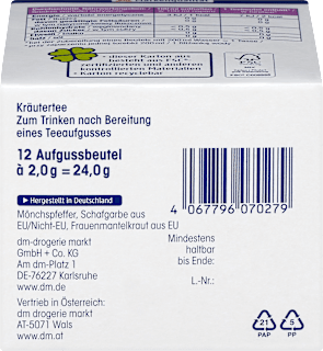 Kräutertee, Frauentee (12 Beutel) Mivolis
