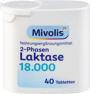 Laktase 18.000 2-Phasen Tabletten 40 St Mivolis