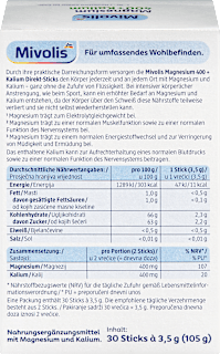 Magnesium 400+Kalium Direkt-Sticks 30 St Mivolis