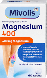 Magnesium 400, Tabletten 60 St Mivolis