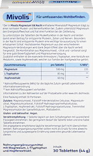 Magnesium 500 Nacht Depot Tabletten, 30 St Mivolis