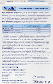 Magnesium + Calcium + D3 Tabletten 45 St Mivolis