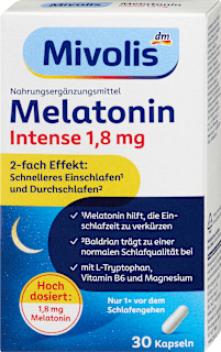 Melatonin Intense Kapseln 30 St Mivolis