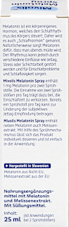 Melatonin Spray Mivolis