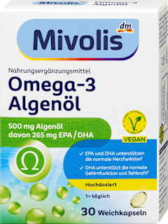 Omega-3 Algenöl Kapseln 30 St Mivolis