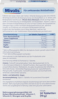Rotes Weinlaub Tabletten 30 St Mivolis
