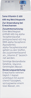 Sano Vitamin E 600, Weichkapseln Mivolis