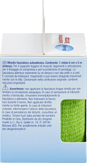 Selbsthaftende Bandage, 6 cm x 5 m (gedehnt), 1 Rolle Mivolis