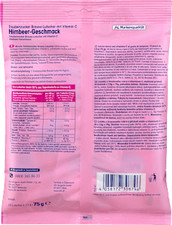 Traubenzucker, Brause-Lutscher Himbeere für Kinder Mivolis