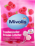 Traubenzucker, Brause-Lutscher Himbeere für Kinder Mivolis