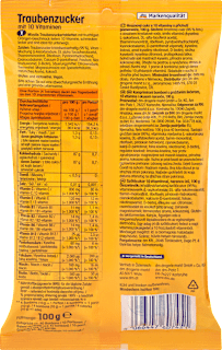 Traubenzucker, Orange mit 10 Vitaminen Mivolis