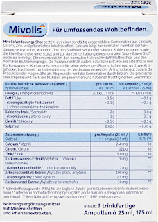 Verdauungsshot Ampullen 7 Stück à 25 ml Mivolis