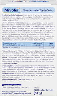 Vitamin D3 für Kinder Kautabletten 60 St Mivolis