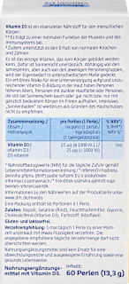 Vitamin D3 Perlen 1000 I.E. 60 St Mivolis