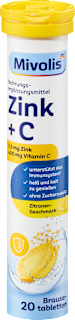 Zink + C Brausetabletten 20 St Mivolis