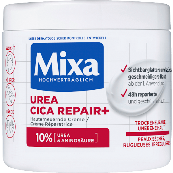 Pflegecreme 10% Urea Cica Repair Mixa