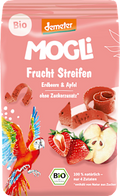 Fruchtgummi Streifen Erdbeere & Apfel, ab 3 Jahren  MOGLi