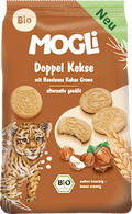 Kinderkekse Doppel Kekse mit Haselnuss Kakao Creme ab 3 Jahren MOGLi