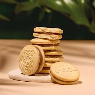 Kinderkekse Doppel Kekse mit Haselnuss Kakao Creme ab 3 Jahren MOGLi