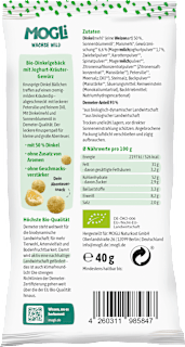 Kindersnack Dinkel Bällchen Kräuterquark Art ab 3 Jahren MOGLi