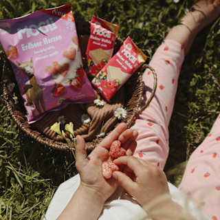 Kindersnack Erdbeer Herzen ab 3 Jahren MOGLi