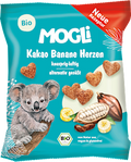 Kindersnack Kakao Banane Herzen ab 3 Jahren MOGLi