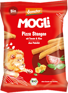 Kindersnack Pizza Stangen mit Käse und Olivenöl, ab 3 Jahren  MOGLi