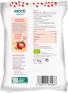 Kindersnack Pizza Stangen mit Käse und Olivenöl, ab 3 Jahren  MOGLi