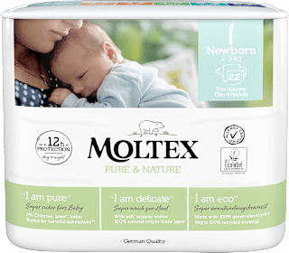 Windeln Pure & Nature Gr. 1 Newborn (2-5 kg) Moltex