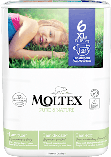 Windeln Pure & Nature Gr. 6  XL (13-18 kg) Moltex
