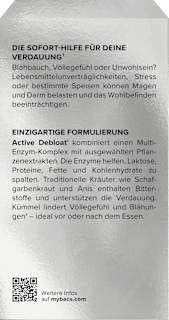 Blähbauch-Komplex Active Debloat Kapseln mybacs