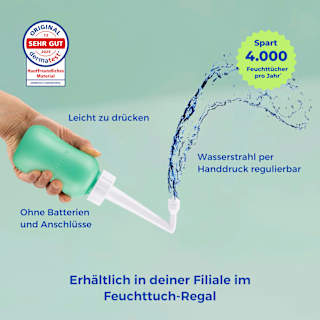 Po- und Intimdusche Mint, inkl. Reisebeutel und Deckel mybidet