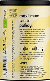 Proteinpulver Bourbon Vanille, vegan Naduria